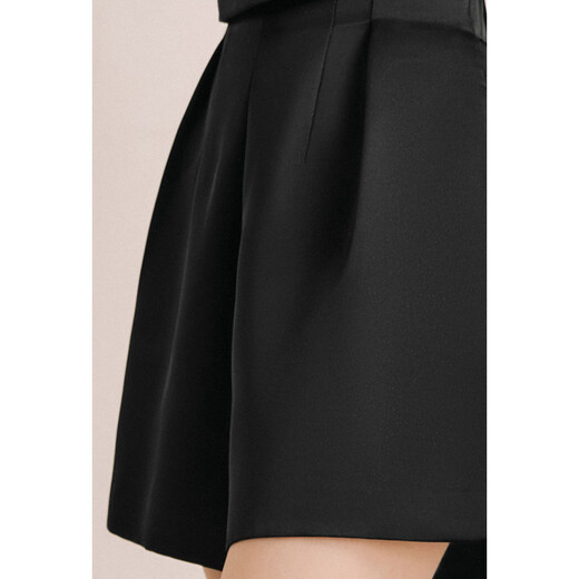 OBBLIGATO Olegato summer double row metal diamond button large lapel short coat women's pants black XL