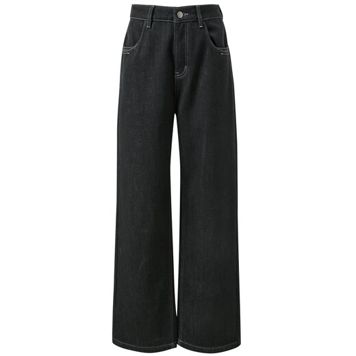 Sancai 2025 new winter casual jeans Ollie velvet straight pants loose trousers S