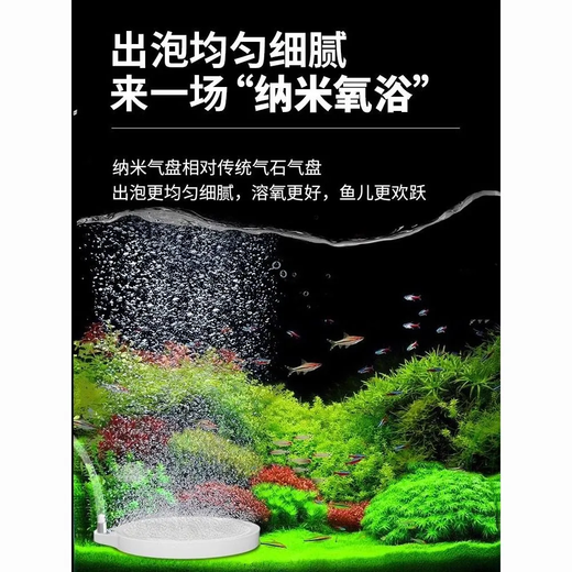Aseblarm nano plaque d'air aquarium plaque d'oxygène oxygénation atomisation raffineur pierre à air affine les bulles pour augmenter l'oxygène dissous nano explosion d'oxygène dense 5 cm - accessoires gratuits - sans pompe à air