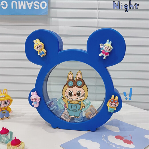 Children's tooth storage box, girl's anti-oxidation deciduous tooth collection box, baby tooth replacement commemorative box, overalls labubu deciduous tooth storage box