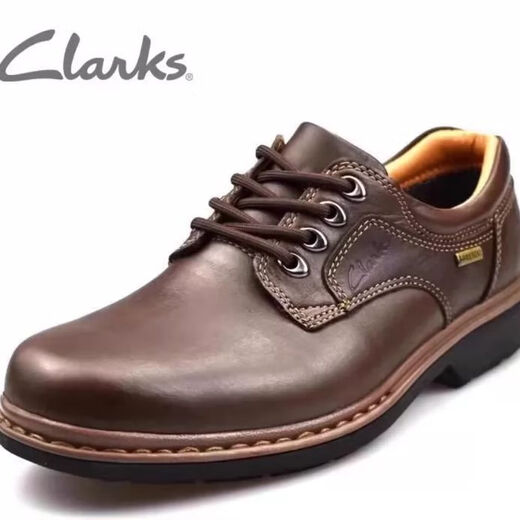 Qile genuine leather men's shoes spring and autumn style lace-up comfortable and wear-resistant black versatile first-layer cowhide business casual leather shoes leather brown 42 leather 42