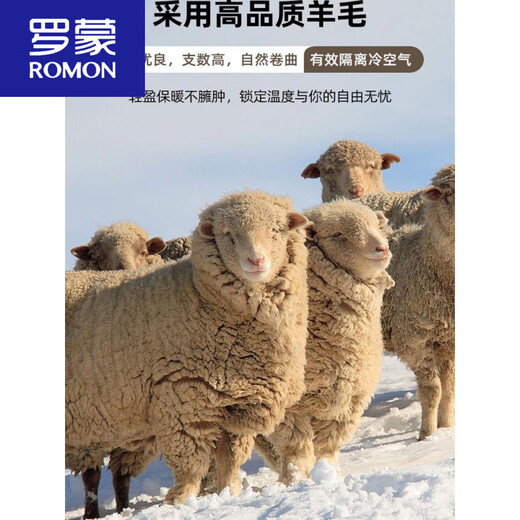 ROMON wool double-sided woolen suit men's 25 spring, autumn and winter cashmere business casual suit jacket woolen coat caramel color 70 wool (net content 68.9%) M (size 48/weight-115Jin Jin equals 0.5 kg)