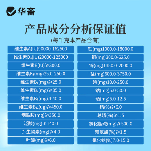 Huazhu 4% fattening pig premix for fattening pigs, veterinary digestion and absorption, good body shape and good premix 1 bag