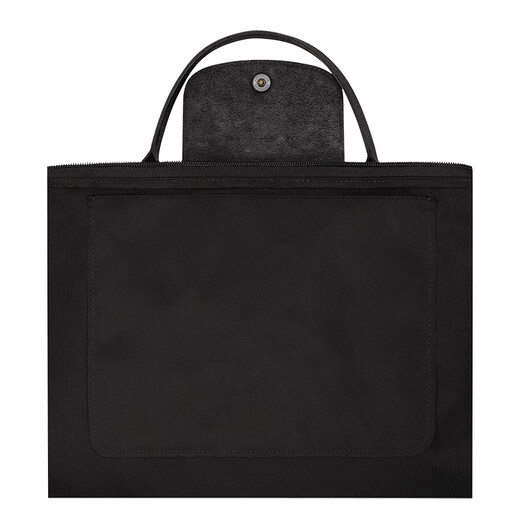 LONGCHAMP Men's Black Recycled Polyamide Canvas Large Handbag L1515HSR001 Valentine's Day Gift Luxury