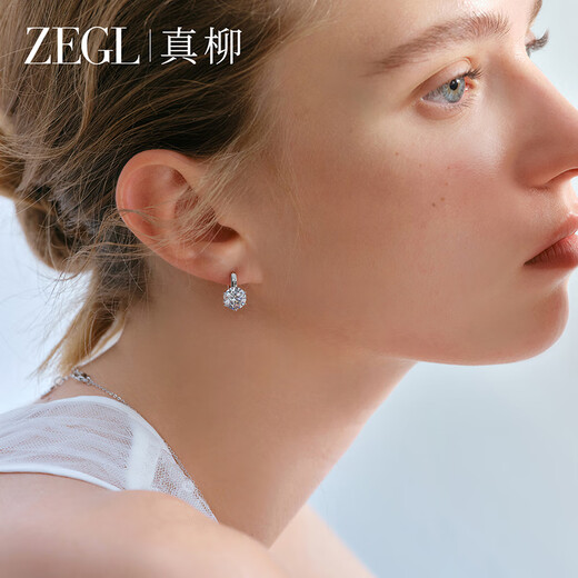 ZEGL real willow hoop giant good-looking earrings women's niche ear hoop light luxury high-end French exquisite earrings new hot style