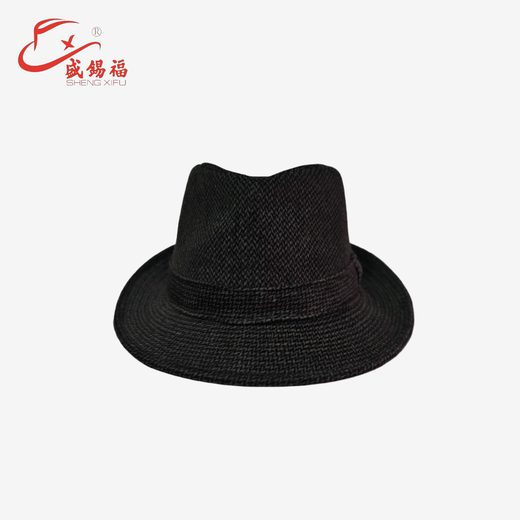 Sheng Xifu Hat Sun Shade British Gentleman Classic Design Solid Color Warm Woolen Hat Gray M (58-59CM)
