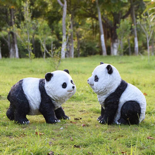
Outdoor simulation panda sculpture ornaments courtyard decoration garden villa yard layout garden landscape landscape sketch 17078 standing limbs face to the right (No. 19)