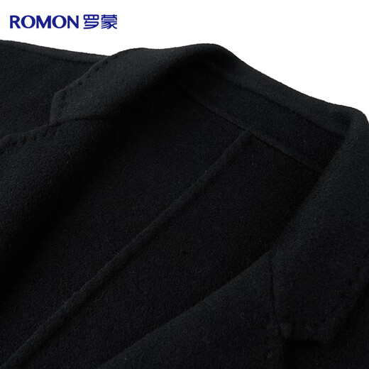 Romon 100% wool double-sided woolen single-row two-button suit men's autumn and winter business casual suit jacket single suit