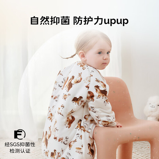 Cutelife Bamboo Baby Sleeping Bag Baby Thick Padded Long Sleeve Split Leg Baby Anti-Kick Quilt 100 Sizes