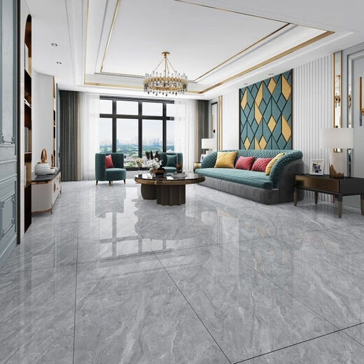 Qiaobolai Guangdong Foshan Marmor Fliesen 600x1200 Wohnzimmer Bodenfliesen Hochglänzende milchige weiße Badezimmer Wandfliesen Orange Rot 12806