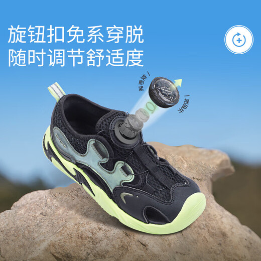 DR KONG new summer style comfortable and breathable baby toddler shoes for boys and girls, lightweight and trendy children's sandals, purple/meter 30, foot length about 18.5-19.1