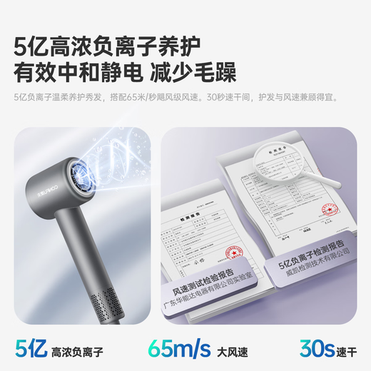 CONFU 110,000 rpm high-speed hair dryer household strong wind negative ion protection hair dryer F8 powder for girlfriend birthday lover gift