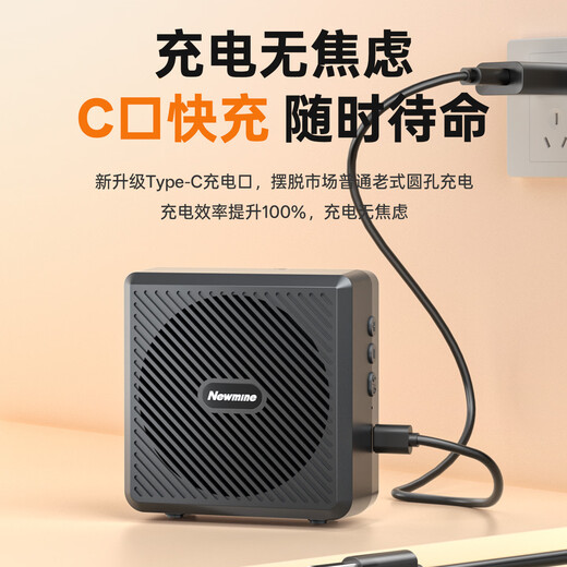 Newmine U-258 Little Bee loudspeaker for teachers, special anti-howling wireless lavalier microphone, high-power tour guide, outdoor explanation, portable Bluetooth speaker