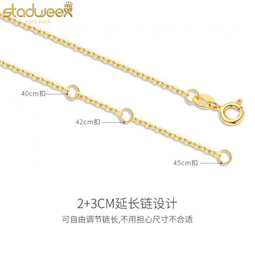 Xingdaweixi necklace women's love heart moving crown set with diamonds 18 gold k birthday gift for girlfriend and wife Valentine's Day gift crown necklace 18 gold k