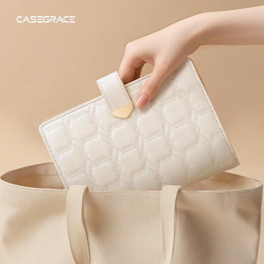 CASEGRACE cosmetics storage bag gold storage book jewelry box jewelry jewelry storage bag notebook hand decoration exquisite cosmetics travel jewelry book large amber powder 6-page velvet bag