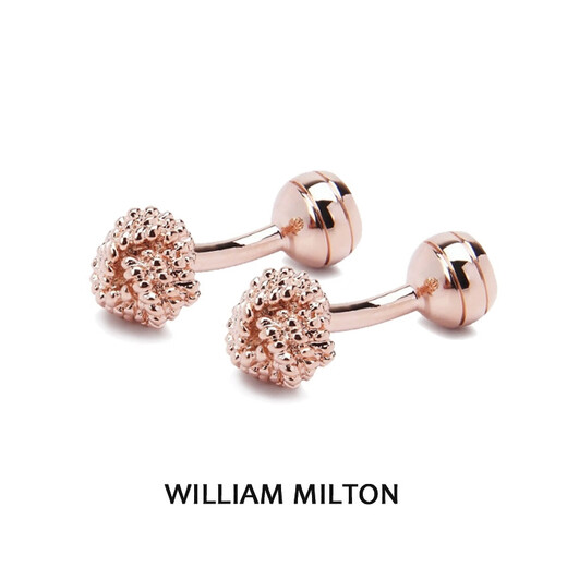 WILLIAM MILTON Classic Rose Gold Dandelion Cufflinks Men's Light Luxury Cuff Nails Temperament Gift Rose Gold