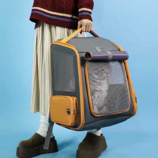 Xipi Dog Manufacturer Cat Bag Portable Large Capacity Folding Pet Bag Dog Cage Dog Bag Backpack Breathable Brown Large Capacity Roller Blind