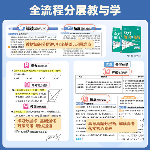 2026/25版解读与拓展高中选择性必修一二三四12342语文数学英语政治地理历史物理化学生物新教材高一二三教辅资料辅导书 语文【人教版】 必修册