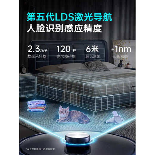 西屋（Westinghouse）扫地机器人扫拖擦三合一体机全自动吸尘器拖地机器人 蓝色