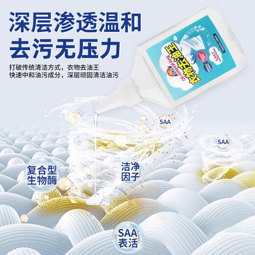 Oil-Stained Clothes Remover Stubborn Stains Dry Cleaning Agent No-Wash White Clothes Remover Yellowing and Stains Magic Reducing Agent 2 Bottles Value Pack 98% Customer Choice