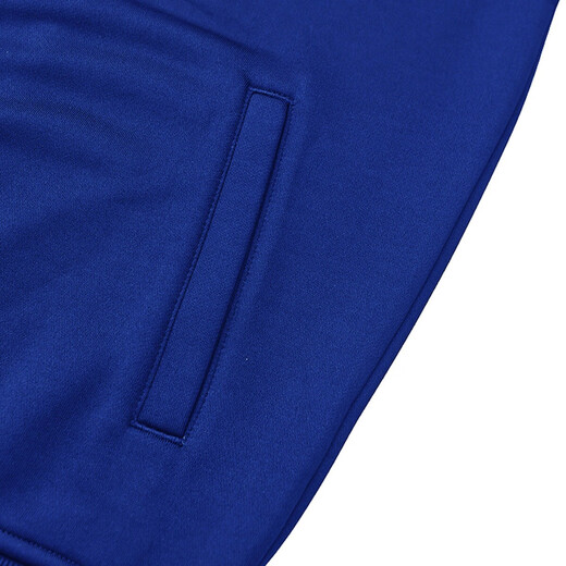 Adidas Jacket Men's Spring and Autumn Running Sports Knitted Stand Collar Jacket Outdoor Sportswear Blue Orange XL