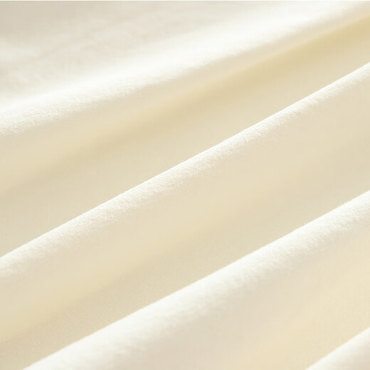 Yun Qiurong women's shirt cotton long-sleeved autumn and winter thick brushed versatile 2025 autumn new shirt pure cotton top fashionable off-white M 115-135Jin Jin equals 0.5 kg