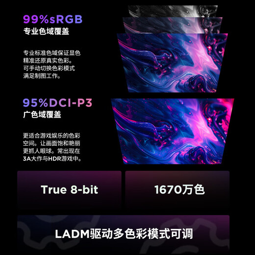 Lenovo Savior 27-inch 2K ultra-clear, native 300Hz ultra-high brush, eye protection, high color gamut, rotating lift, dark area breakthrough e-sports gaming monitor LEGION 27Q-11