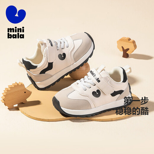 Mini Balabala baby toddler shoes for boys and girls, 2025 autumn new children's shoes, outdoor casual shoes, pink color 25, inner length 165