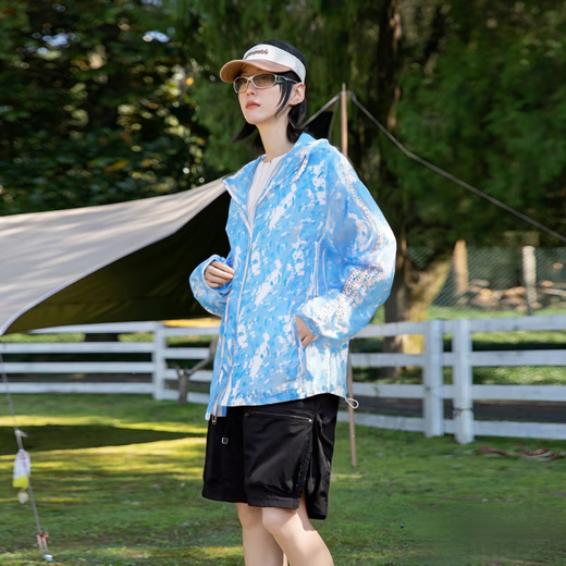 【超薄原纱】100%锦纶冰丝防晒衣男女夏季皮肤衣外套套钓鱼防晒服 墨绿色001 超薄款 4XL 建议【175-195斤】