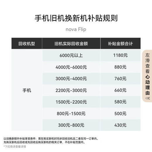 Huawei (Huawei) Nova flip petit pliage 256 zéro degré blanc, léger et fiable hongmeng ai fun play, 50 millions de smartphone selfie de plané [horly]