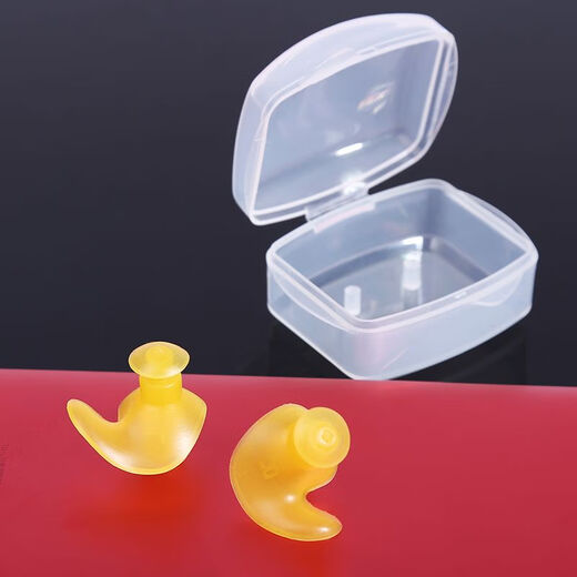 Small ear canal earplugs, adult swimming waterproof, professional anti-choking nose clip, children's bathing ear anti-water intrusion equipment, cochlear earplug powder + nose clip, universal for children over 7 years old