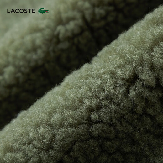 LACOSTE French crocodile women's reversible cotton jacket | BF0651 BMY/khaki green L 40