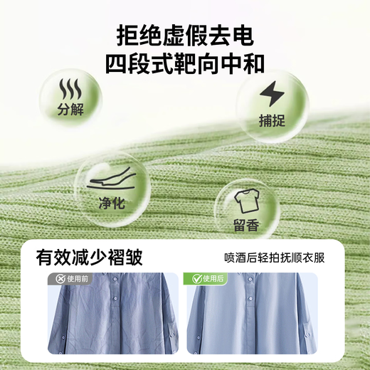 Guangdola anti-static spray 500ml gardenia fragrance clothing removal odor long-lasting fragrance autumn and winter static electricity removal artifact 1