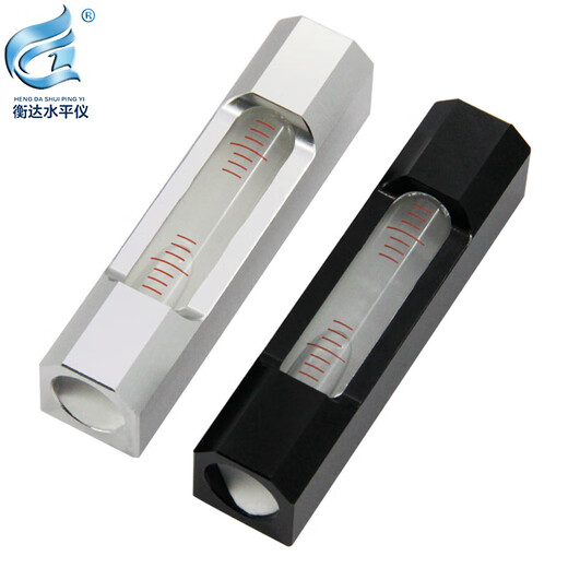 LDVEP strip level high-precision level strip level bubble 8520 portable level bubble frame level 8 852020mm strip black shell white water 0.02mm/m