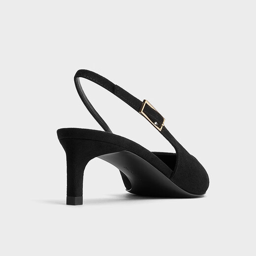 Charles/Keith25 Новый зимний продукт Темперамент заостренные пальцы на низком каблуке сандалии.