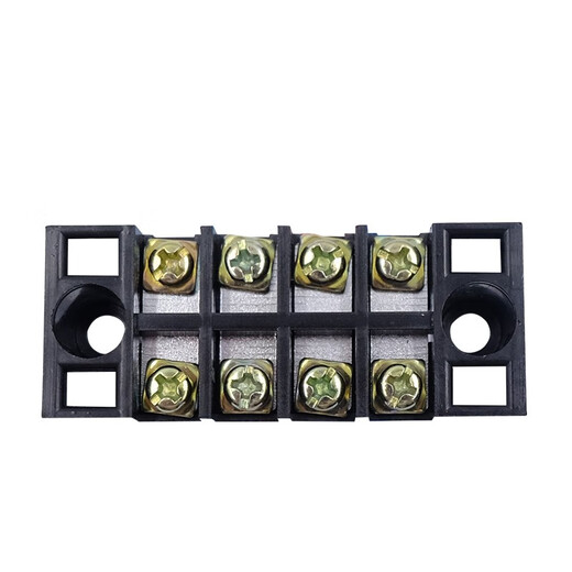 Bloc de borne LBAJI TB-15 Type à bornes fixe 15A Boîte de câblage en cuivre TB-1504L 15A 4 positions