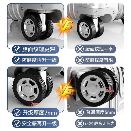 Thickened wear-resistant suitcase wheel protective cover trolley case rubber ring tire anti-wear and anti-slip wheel suitcase protective cover Thickened suitcase wheel tire pattern protective cover - 16 pieces (random)