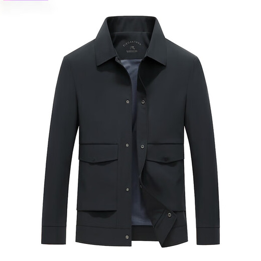 BOSS Spring and Autumn Men's Jacket 2025 New High-end Light Luxury Early Autumn Wear Casual Pilot Jacket No Ironing Khaki 2XL 185 Suitable for 155-170Jin Jin is equal to 0.5 kg