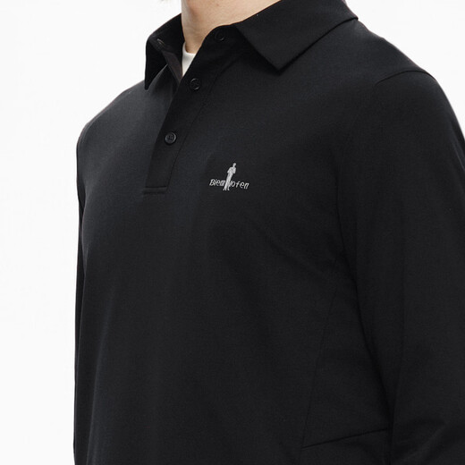 Biyinlefen skin-friendly and soft 2025 new autumn men's casual outdoor tops dry raglan long-sleeved POLO shirt