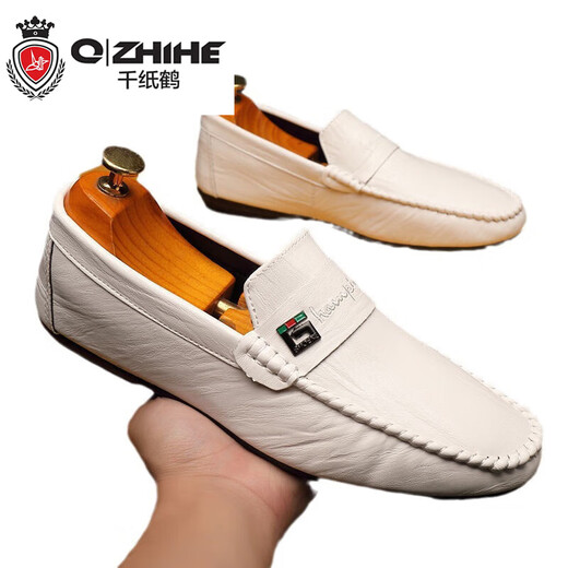 Бумажный кран (Q Zhihe) Doudou Shoes для мужской осени новой мужской обувь корейская версия универсальной мужской повседневной кожа