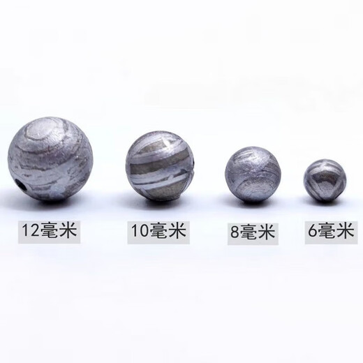 Quanyin Altay Iron Meteorite Round Beads Natural Fidelity Meteorite Beads Buddha Beads Bracelet DIY Accessories with Beads Play Main Beads 6mm