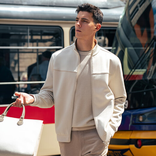 Mr. Bu double zipper stand collar jacket men's 2025 autumn and winter new casual versatile jacket warm top BT16950 Yami Xing L (175)