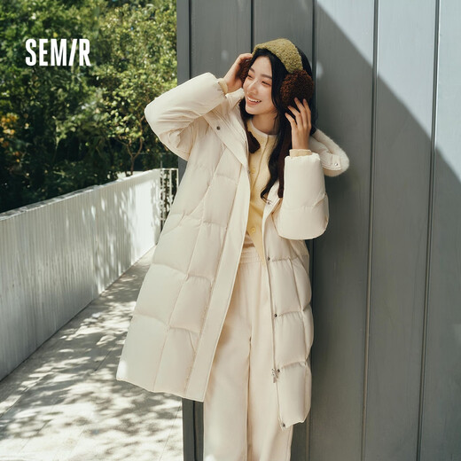 Semir Chen Duling 90 down jacket women's long detachable big fur collar sweet coat 25 winter 109725113006