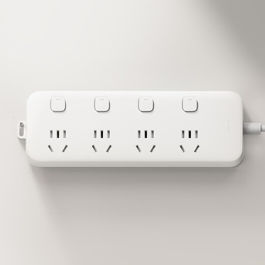 Xiaomi Power Strip 4-Position 4-Control Power Strip Terminal Board Socket Power Strip 1.8M Long/3M Long Double Specifications Independent Control 4-Position 4-Control For Living Room, Bedroom, Dormitory Xiaomi Power Strip (4-Position 4-Control) 1.8 Meter