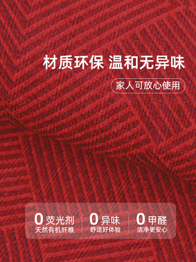 云珀入门地毯高级感2025新型高端红色门垫防滑耐污免洗门地毯 莱克塞-15865 60x90cm