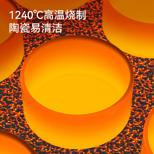 TYZAYR日本恒温猫咪饮水机酸奶机冬季加热罐头喝水碗陶瓷保温喂水饮 奶黄波点350ml陶瓷碗+数显3档恒温垫