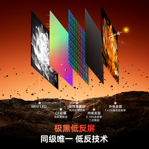 Skyworth TV A4F Pro 65-inch mini LED light control, extremely black low-reflection screen 4+64G Hi-Fi level professional audio, first-class energy efficiency, national subsidy A4F upgrade