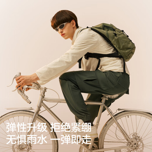 Jiao Nei Hot Leather 502+ Men's Waterproof Work Clothes Leg Functional Pants Sports Outdoor Hiking Overalls Warm Leg Pants Black L