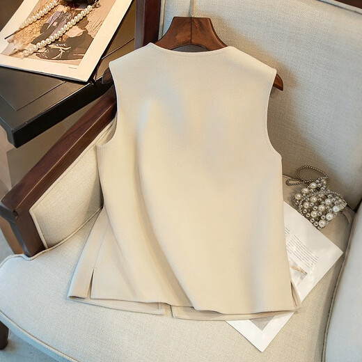 Sibaishe new Chinese style round neck vest for women 2025 autumn new style retro slimming layered vest