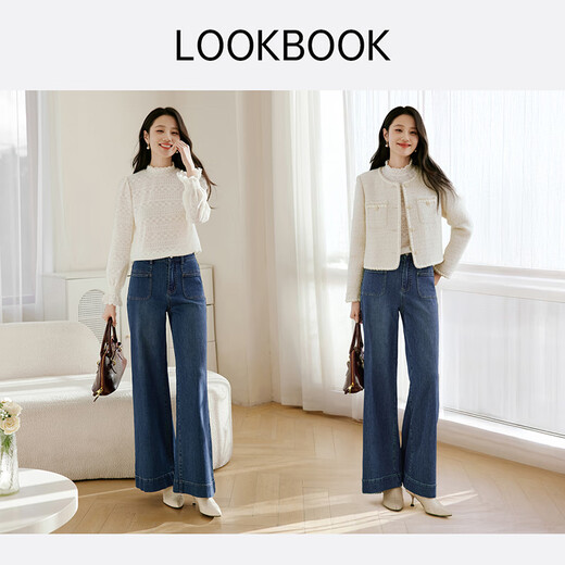 Xiangying French white lace shirt for women 2025 autumn and winter new style half-high collar right shoulder bottoming shirt temperament hollow top Lubai M